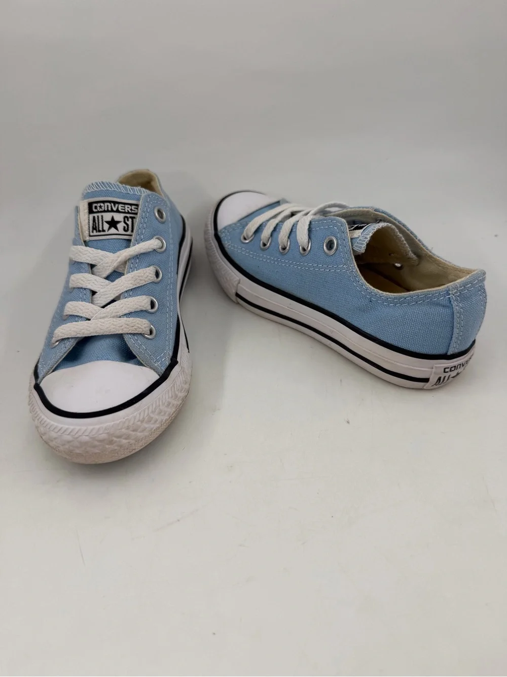 Converse Kid’s Chuck Taylor AS - SZ 11C- Lite Blue Canvas Low Top Sneakers Shoes